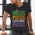 Hocus Pocus Everybody Focus Teacher Halloween Men's V-Neck T-Shirt, gift for family, gift for coworker