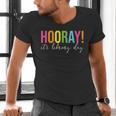 Hooray It's Library Day Teacher Reader Books Back To School Men's V-Neck T-Shirt, gift for family, gift for coworker Hooray It's Library Day Teacher Reader Books Back To School Men's V-Neck T-Shirt, gift for family, gift for coworker