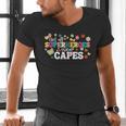 Hot All Superheroes Wear Capes Cute Teacher End Of School Men's V-Neck T-Shirt, gift for family, gift for coworker