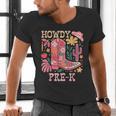 Howdy Pre-K Cowgirls Teacher Back To School Men's V-Neck T-Shirt, gift for family, gift for coworker Howdy Pre-K Cowgirls Teacher Back To School Men's V-Neck T-Shirt, gift for family, gift for coworker
