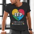 IEP I Encourage Progress Special Education School Teacher Men's V-Neck T-Shirt, gift for family, gift for coworker IEP I Encourage Progress Special Education School Teacher Men's V-Neck T-Shirt, gift for family, gift for coworker