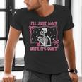I'Ll Just Wait Until It's Quiet Spooky Teacher Halloween Men's V-Neck T-Shirt, gift for family, gift for coworker I'Ll Just Wait Until It's Quiet Spooky Teacher Halloween Men's V-Neck T-Shirt, gift for family, gift for coworker