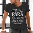 I'm That Paraprofessional They Told You About Retro Teacher Men's V-Neck T-Shirt, gift for family, gift for coworker I'm That Paraprofessional They Told You About Retro Teacher Men's V-Neck T-Shirt, gift for family, gift for coworker