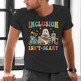 Inclusion Isn't Scary SLP Halloween Sped Teacher Therapy Men's V-Neck T-Shirt, gift for family, gift for coworker Inclusion Isn't Scary SLP Halloween Sped Teacher Therapy Men's V-Neck T-Shirt, gift for family, gift for coworker
