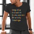 Inclusive Teacher Diversity Inclusion Empathy Teacher Team Men's V-Neck T-Shirt, gift for family, gift for coworker