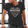 Instructional Coach Heart Teachers Appreciation Men's V-Neck T-Shirt, gift for family, gift for coworker Instructional Coach Heart Teachers Appreciation Men's V-Neck T-Shirt, gift for family, gift for coworker