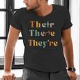 Their There They'Re English Teacher Gramma Police Joke Men's V-Neck T-Shirt, English Teacher Shirts, gift for family, gift for coworker Their There They'Re English Teacher Gramma Police Joke Men's V-Neck T-Shirt, English Teacher Shirts, gift for family, gift for coworker