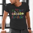 It's Ok To Be Different Apple Teacher Autism Awareness Men's V-Neck T-Shirt, gift for family, gift for coworker It's Ok To Be Different Apple Teacher Autism Awareness Men's V-Neck T-Shirt, gift for family, gift for coworker
