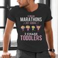 Just Kidding I Chase Toddlers Daycare Provider Nanny Teacher Men's V-Neck T-Shirt, gift for family, gift for coworker