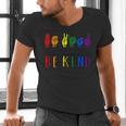 Be Kind Pride Sign Language Rainbow Teachers Interpreter ASL Men's V-Neck T-Shirt, gift for family, gift for coworker