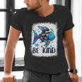 Be Kind Rainbow Fish Teacher Life Back To School Teaching Men Women Men's V-Neck T-Shirt, gift for family, gift for coworker Be Kind Rainbow Fish Teacher Life Back To School Teaching Men Women Men's V-Neck T-Shirt, gift for family, gift for coworker