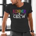 Kinder Crew Kindergarten Teacher 1st Day Of School Men's V-Neck T-Shirt, gift for family, gift for coworker Kinder Crew Kindergarten Teacher 1st Day Of School Men's V-Neck T-Shirt, gift for family, gift for coworker
