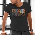 Kinder Crew Kindergarten Teacher First 1st Day Of School Men's V-Neck T-Shirt, gift for family, gift for coworker