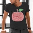 Kindergarten Apple Word Art For Teachers & Students Men's V-Neck T-Shirt, gift for family, gift for coworker