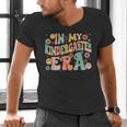 In My Kindergarten Era Retro Back To School Teacher Student Men's V-Neck T-Shirt, gift for family, gift for coworker In My Kindergarten Era Retro Back To School Teacher Student Men's V-Neck T-Shirt, gift for family, gift for coworker