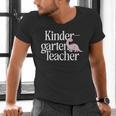 Kindergarten Teacher Dinosaur Back To School Men's V-Neck T-Shirt, gift for family, gift for coworker Kindergarten Teacher Dinosaur Back To School Men's V-Neck T-Shirt, gift for family, gift for coworker