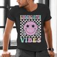 Kindergarten Vibes First Day Of School Kindergarten Teacher Men's V-Neck T-Shirt, gift for family, gift for coworker Kindergarten Vibes First Day Of School Kindergarten Teacher Men's V-Neck T-Shirt, gift for family, gift for coworker