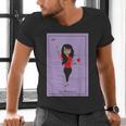 La Maestra Mexican Bingo Card Teacher Lottery Card Men's V-Neck T-Shirt, gift for family, gift for coworker