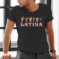 Latina ASL American Sign Language Latina Power ASL Teacher Men's V-Neck T-Shirt, gift for family, gift for coworker Latina ASL American Sign Language Latina Power ASL Teacher Men's V-Neck T-Shirt, gift for family, gift for coworker