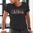 Latina Teacher Maestra Educated & Latino Teachers Women Men's V-Neck T-Shirt, gift for family, gift for coworker