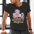 LEARNING IS MAGICAL TEACHER UNICORN BACK TO SCHOOL UNICORN Men's V-Neck T-Shirt, gift for family, gift for coworker LEARNING IS MAGICAL TEACHER UNICORN BACK TO SCHOOL UNICORN Men's V-Neck T-Shirt, gift for family, gift for coworker