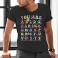 You Are Letters Alphabet Learn ABCs Inspiration Teacher Life Men's V-Neck T-Shirt, gift for family, gift for coworker