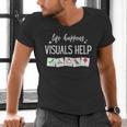Life Happens Visuals Help Special Education Teacher Aide Men Women Men's V-Neck T-Shirt, gift for family, gift for coworker Life Happens Visuals Help Special Education Teacher Aide Men Women Men's V-Neck T-Shirt, gift for family, gift for coworker