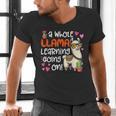 Llama Learning Teachers Students Alpaca Lover Back To School Men's V-Neck T-Shirt, gift for family, gift for coworker Llama Learning Teachers Students Alpaca Lover Back To School Men's V-Neck T-Shirt, gift for family, gift for coworker