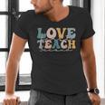 Love First Teach Second School Teacher Appreciation Men's V-Neck T-Shirt, gift for family, gift for coworker Love First Teach Second School Teacher Appreciation Men's V-Neck T-Shirt, gift for family, gift for coworker