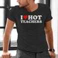 I Love Hot Teachers Men's V-Neck T-Shirt, gift for family, gift for coworker I Love Hot Teachers Men's V-Neck T-Shirt, gift for family, gift for coworker