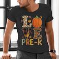 Love Pre-k Teacher Shirts Autumn Fall Pumpkin Fall Leopard Men's V-Neck T-Shirt, gift for family, gift for coworker Love Pre-k Teacher Shirts Autumn Fall Pumpkin Fall Leopard Men's V-Neck T-Shirt, gift for family, gift for coworker