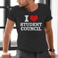 I Love Student Council Student Teacher Men's V-Neck T-Shirt, gift for family, gift for coworker