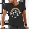 Luckiest Teacher Ever Rainbow- St Patricks Day Teacher Men's V-Neck T-Shirt, gift for family, gift for coworker Luckiest Teacher Ever Rainbow- St Patricks Day Teacher Men's V-Neck T-Shirt, gift for family, gift for coworker