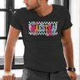 Maestra Teacher Spanish Back To School First Day Of School Men's V-Neck T-Shirt, gift for family, gift for coworker