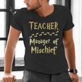 Magical Teacher Manager Of Mischief Birthday Family Party Men's V-Neck T-Shirt, gift for family, gift for coworker