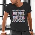 The Math Aint Mathin Meme Show Your Work Floral Math Teacher Men's V-Neck T-Shirt, gift for family, gift for coworker