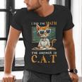 I Did The Math The Answer Is Cats Math Cat Teacher Men's V-Neck T-Shirt, gift for family, gift for coworker
