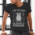I Did The Math The Answer Is Penguin Math Teacher Men's V-Neck T-Shirt, gift for family, gift for coworker I Did The Math The Answer Is Penguin Math Teacher Men's V-Neck T-Shirt, gift for family, gift for coworker