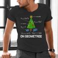 Math Geometry Christmas Tree Geometree Teacher Men's V-Neck T-Shirt, gift for family, gift for coworker Math Geometry Christmas Tree Geometree Teacher Men's V-Neck T-Shirt, gift for family, gift for coworker