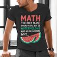 Math Only Place Where People Buy 66 Watermelons Teacher Joke Men's V-Neck T-Shirt, gift for family, gift for coworker Math Only Place Where People Buy 66 Watermelons Teacher Joke Men's V-Neck T-Shirt, gift for family, gift for coworker