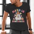 Math Is Spooktacular Math Teacher Spooky Halloween Men's V-Neck T-Shirt, gift for family, gift for coworker