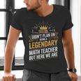 Math Teacher For Algebra Lovers Mathematics Men's V-Neck T-Shirt, gift for family, gift for coworker