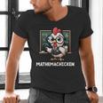 Math Teacher Chicken Mathemachicken Pun Men's V-Neck T-Shirt, gift for family, gift for coworker Math Teacher Chicken Mathemachicken Pun Men's V-Neck T-Shirt, gift for family, gift for coworker