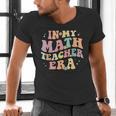In My Math Teacher Era Retro Back To School Groovy Teacher Men Women Men's V-Neck T-Shirt, Groovy Teacher Shirts, gift for family, gift for coworker