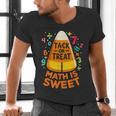 Math Teacher Halloween Costume Trick Or Treat Math Sweet Men's V-Neck T-Shirt, gift for family, gift for coworker