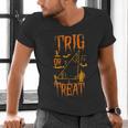 Math Teacher Nerd Student Halloween Trig Or Treat Men's V-Neck T-Shirt, gift for family, gift for coworker