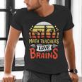 Math Teachers Love Brains Halloween Costume Zombie For Men Women Men's V-Neck T-Shirt, gift for family, gift for coworker Math Teachers Love Brains Halloween Costume Zombie For Men Women Men's V-Neck T-Shirt, gift for family, gift for coworker