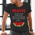Math Watermelon Calculation Joke Teacher Student Men's V-Neck T-Shirt, gift for family, gift for coworker Math Watermelon Calculation Joke Teacher Student Men's V-Neck T-Shirt, gift for family, gift for coworker