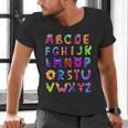 Monster ABC Cute Alphabet Halloween Teacher Costume Kids Men's V-Neck T-Shirt, gift for family, gift for coworker Monster ABC Cute Alphabet Halloween Teacher Costume Kids Men's V-Neck T-Shirt, gift for family, gift for coworker