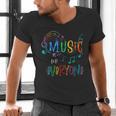 Music Is For Everyone Love For Music Teachers Men's V-Neck T-Shirt, gift for family, gift for coworker Music Is For Everyone Love For Music Teachers Men's V-Neck T-Shirt, gift for family, gift for coworker